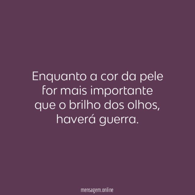 Enquanto a cor da pele for mais importante