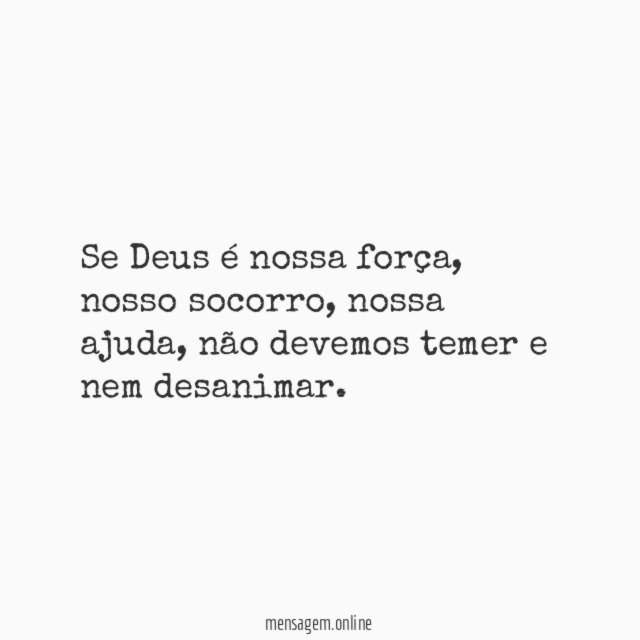 Se Deus é nossa força