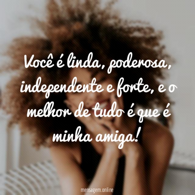 Você é linda