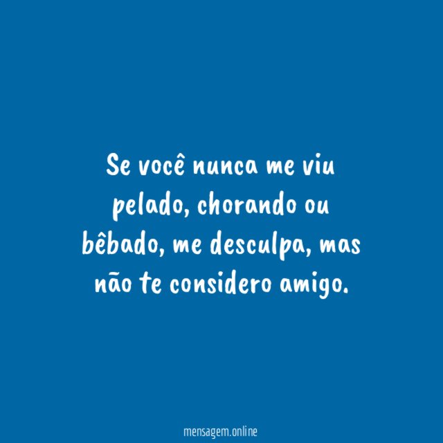Se você nunca me viu pelado