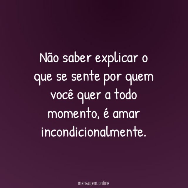 Não saber explicar o que se sente por