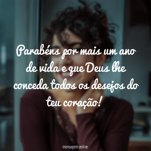 Parabéns por mais um ano de vida