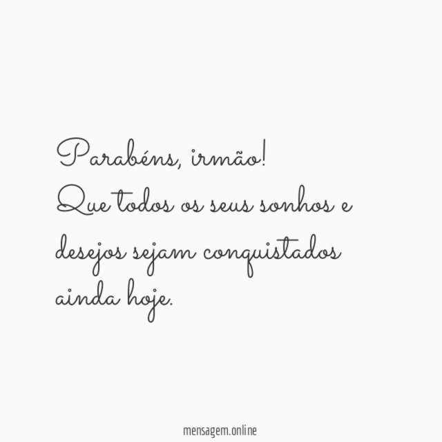 Parabéns