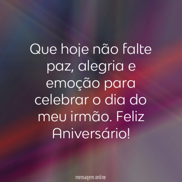 Que hoje não falte paz