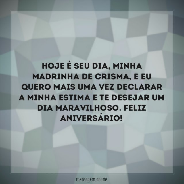 Hoje é seu dia