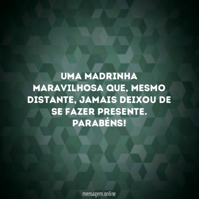 Uma madrinha maravilhosa que