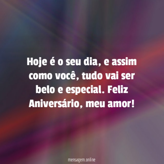 Hoje é o seu dia