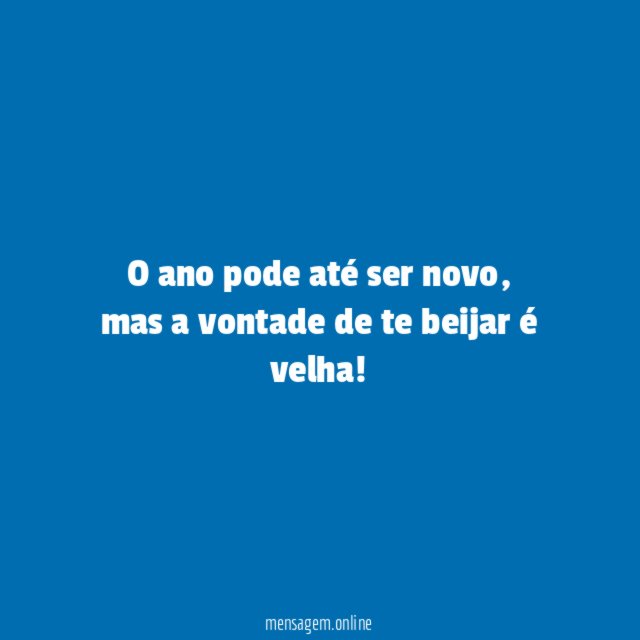 O ano pode até ser novo