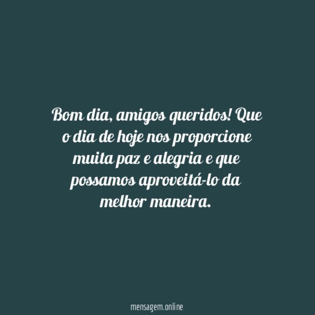 Bom dia