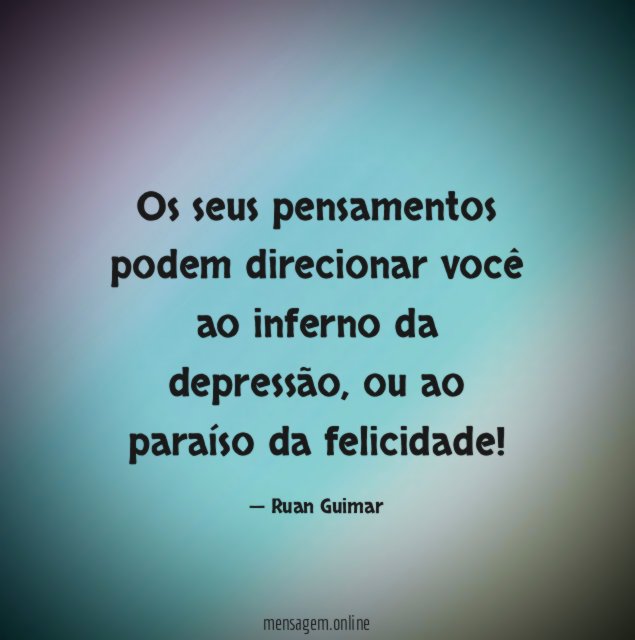 Os seus pensamentos podem direcionar você ao inferno da depressão
