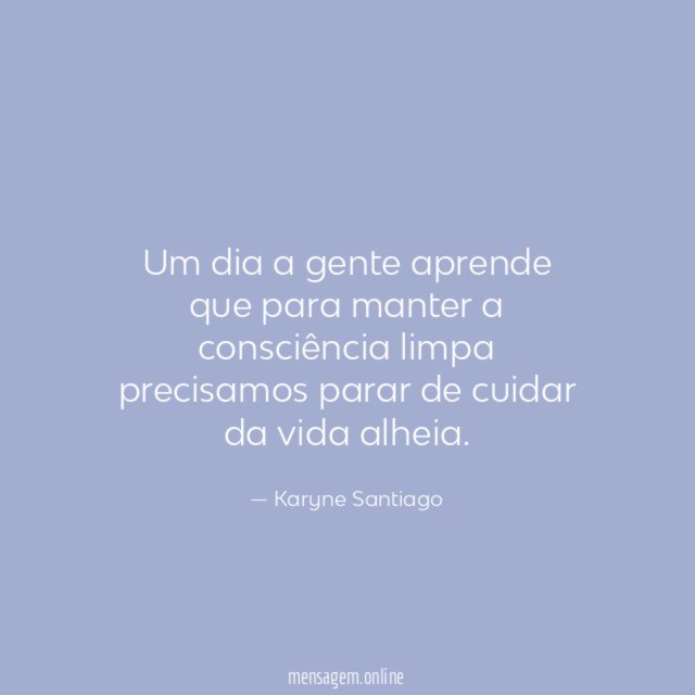 Um dia a gente aprende que para manter