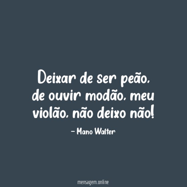 Deixar de ser peão