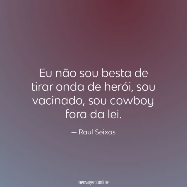 Eu não sou besta de tirar onda de herói
