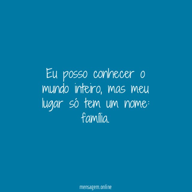 Eu posso conhecer o mundo inteiro