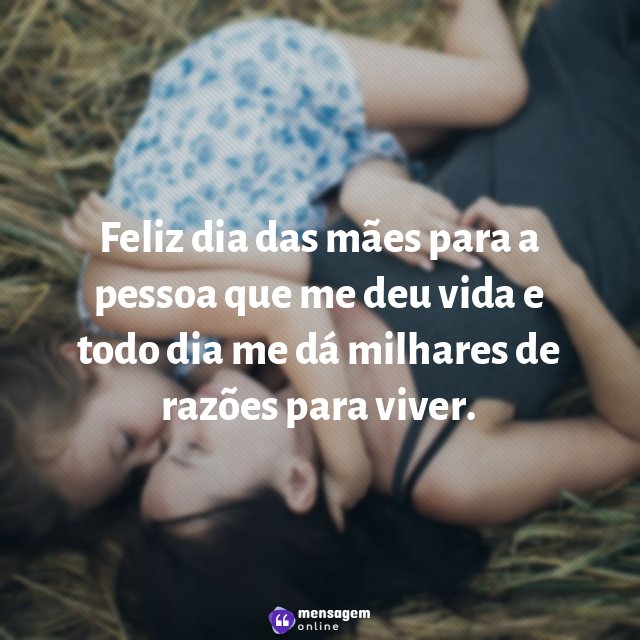 Feliz dia das mães para a pessoa que
