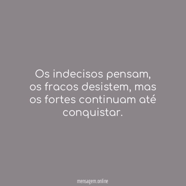 Os indecisos pensam
