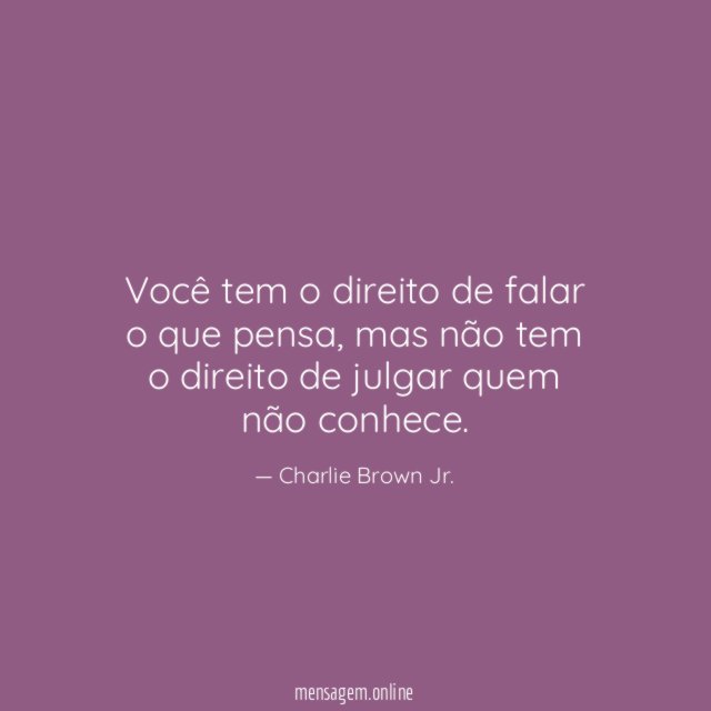 Você tem o direito de falar o que pensa