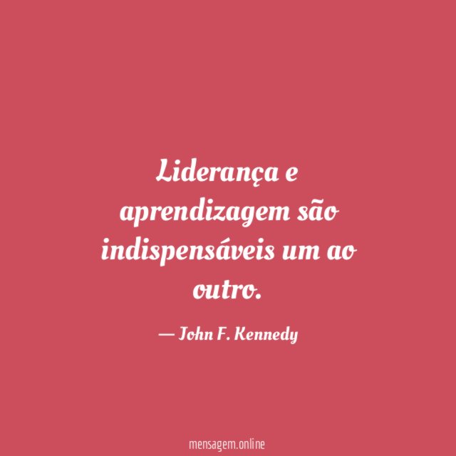Liderança e aprendizagem são indispensáveis um ao outro
