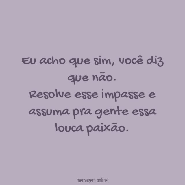 Eu acho que sim
