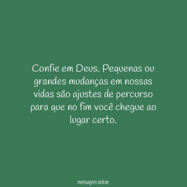 Confie em Deus