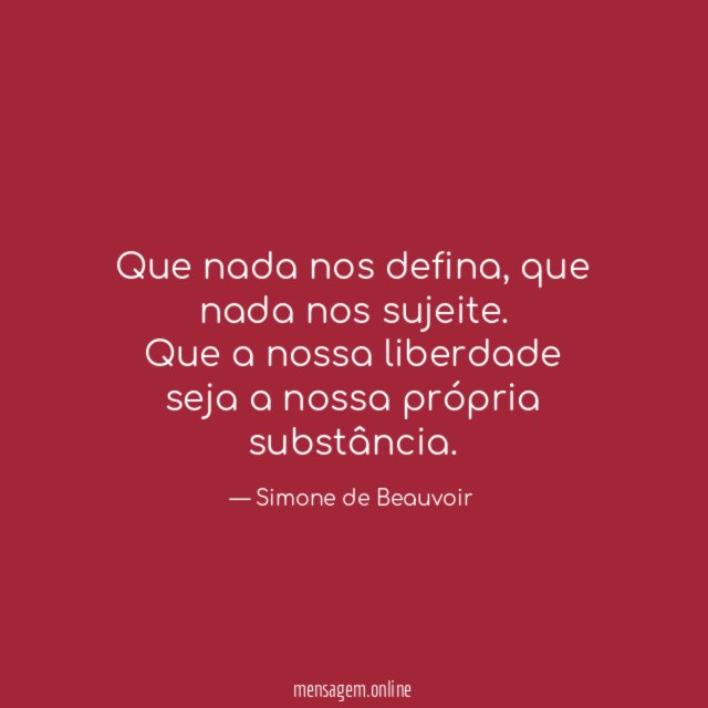 Que nada nos defina