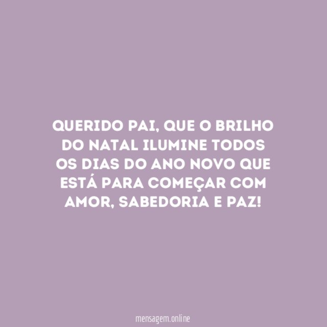 Querido Pai