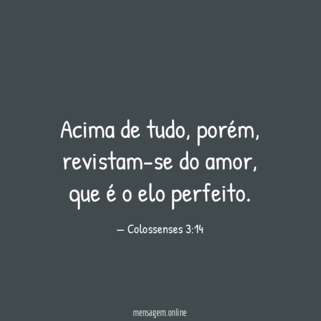 Acima de tudo