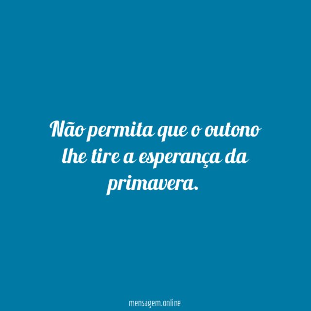 Não permita que o outono lhe tire a