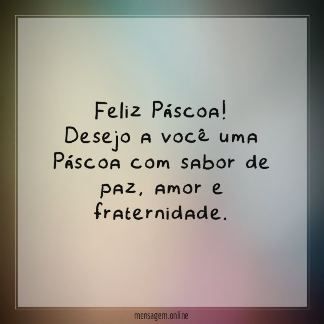 Feliz Páscoa