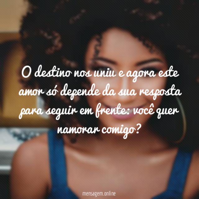O destino nos uniu e agora este amor