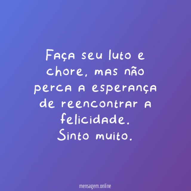 Faça seu luto e chore