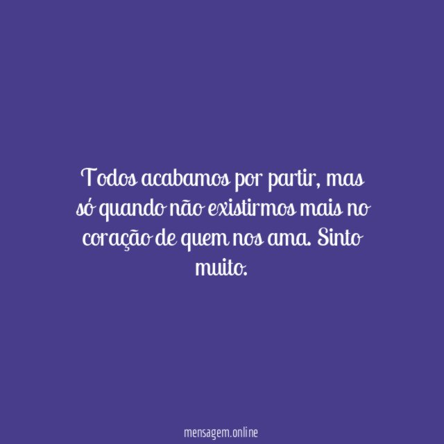 Todos acabamos por partir