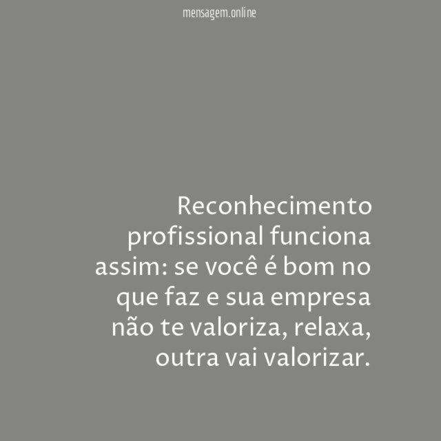 Reconhecimento profissional funciona assim