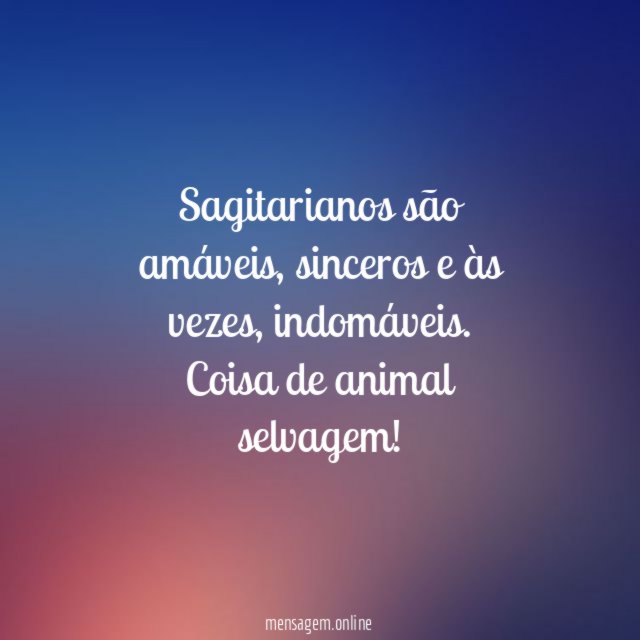 Sagitarianos são amáveis