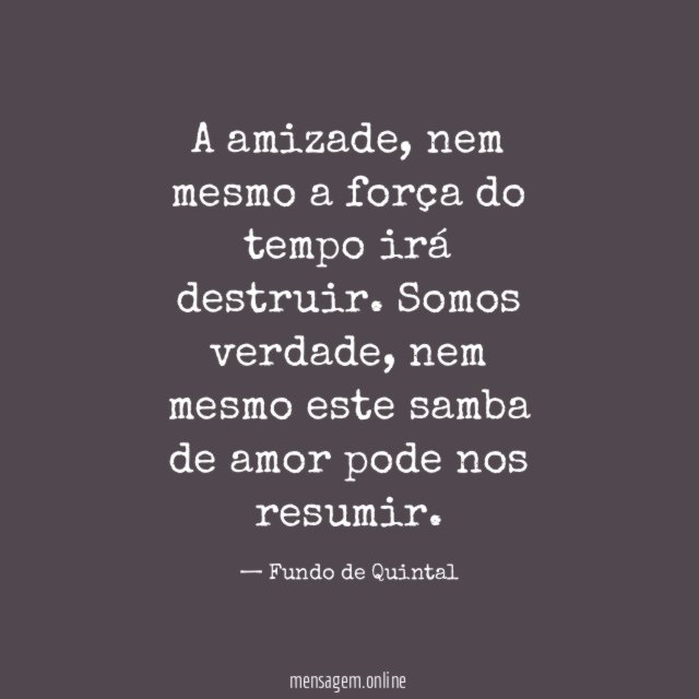 A amizade
