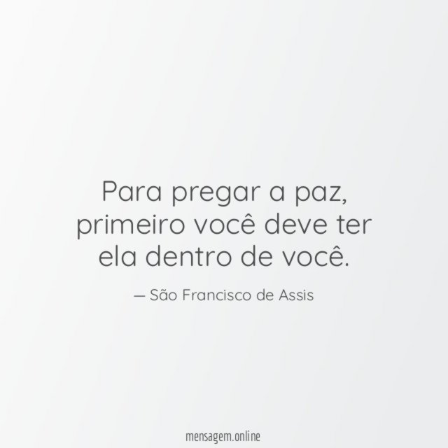 Para pregar a paz