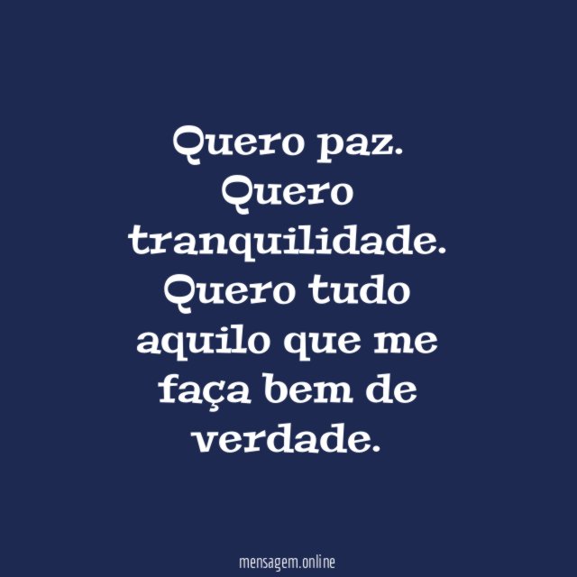 Quero paz