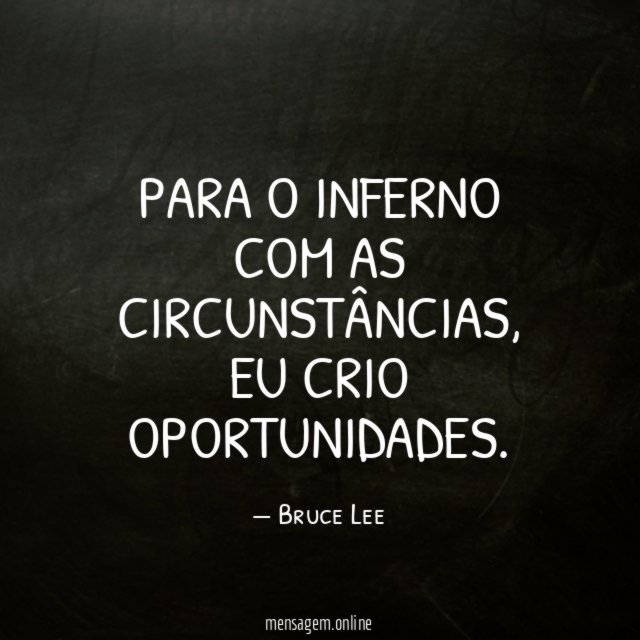 Para o inferno com as circunstâncias