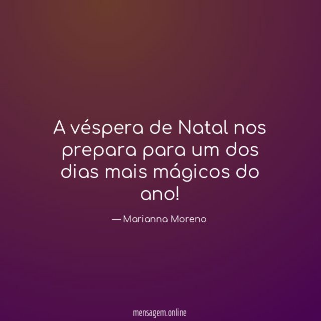 A véspera de Natal nos prepara para um
