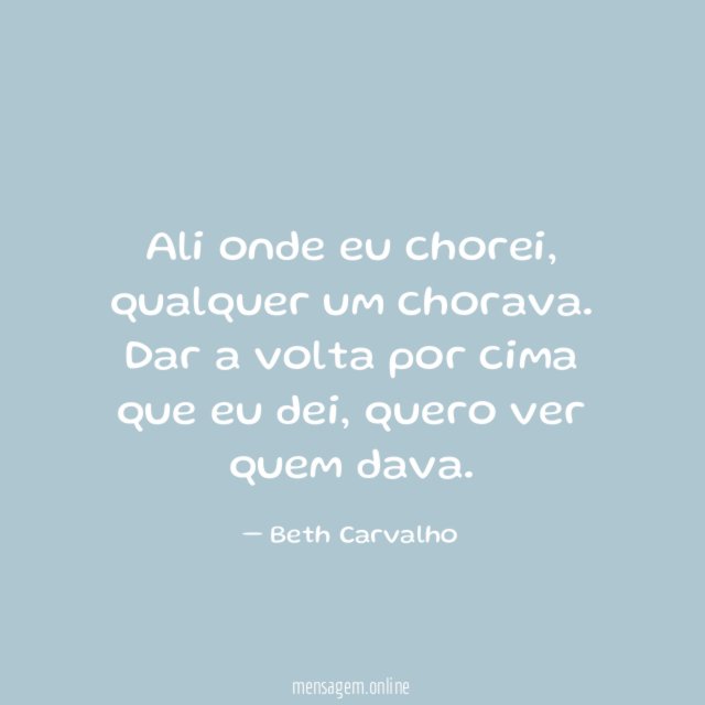 Ali onde eu chorei