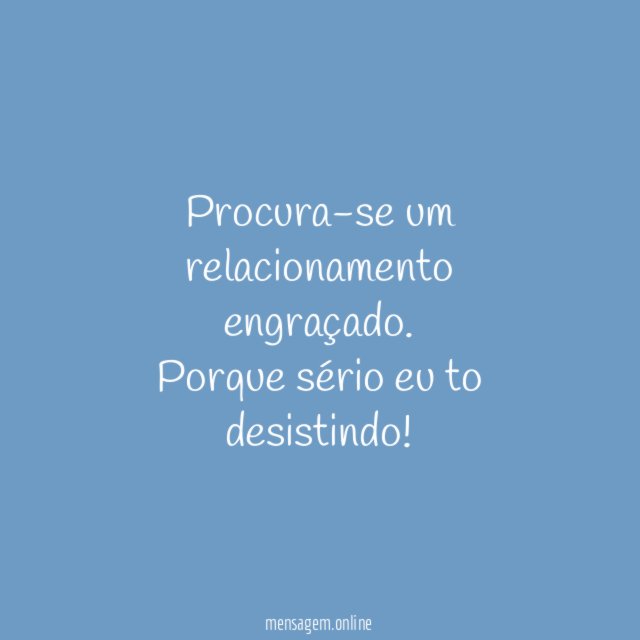 Procura-se um relacionamento engraçado