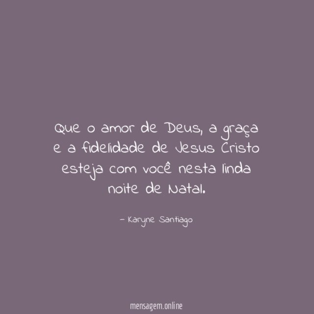 Que o amor de Deus