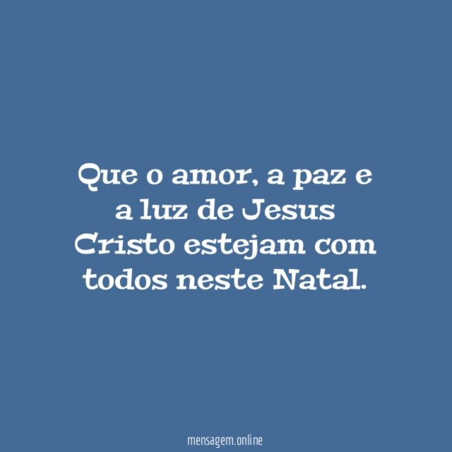 Que o amor