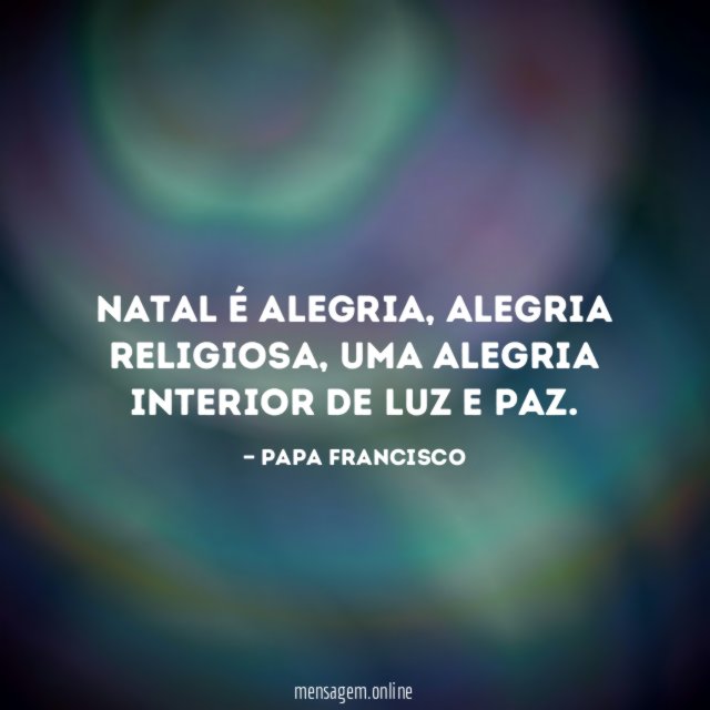 Natal é alegria