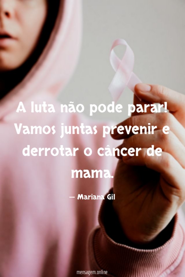 A luta não pode parar