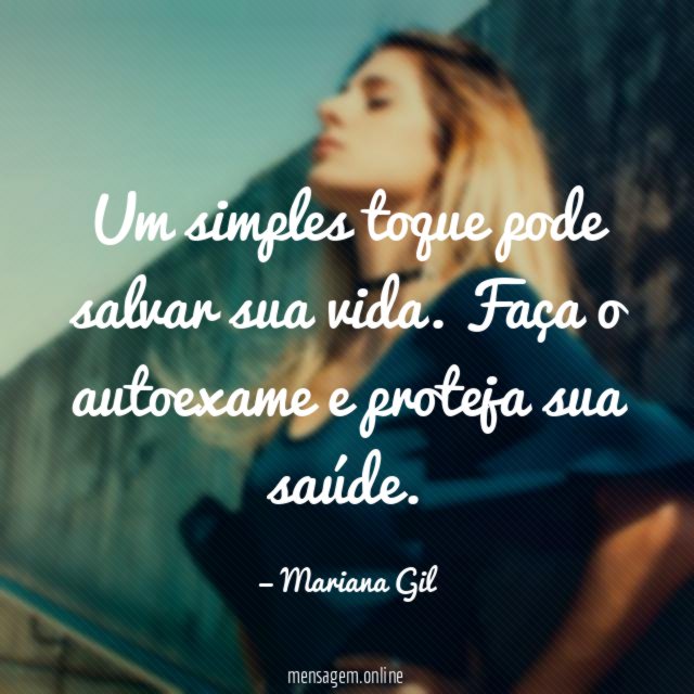 Um simples toque pode salvar sua vida
