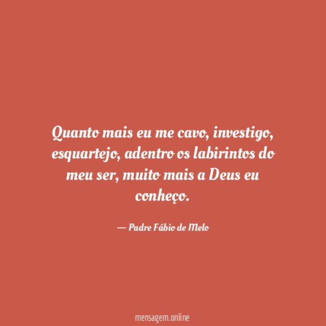 Quanto mais eu me cavo