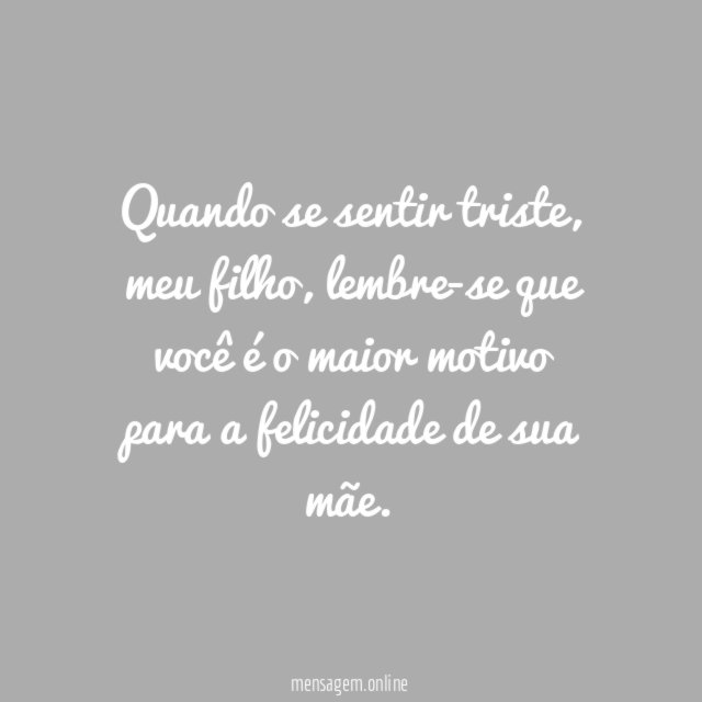 Quando se sentir triste