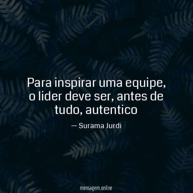 Para inspirar uma equipe