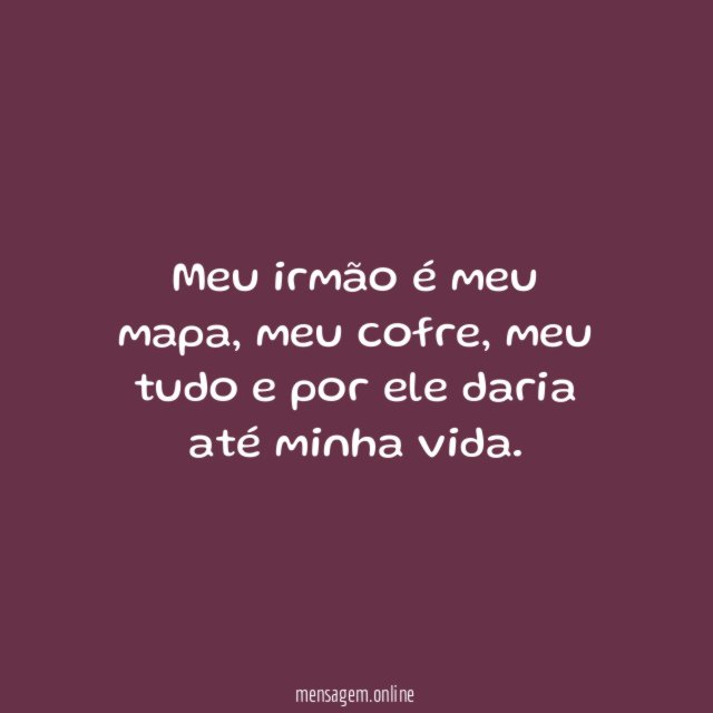 Meu irmão é meu mapa